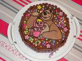Gâteau anniversaire de Lydie 4 ans et Robin 1 ans
