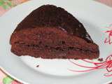 Gâteau au chocolat et framboises