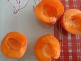 Abricots farcis au mascarpone, parsemés de pistaches