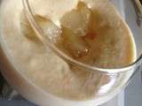 Crème chiboust a la feve tonka et sa compotée de poires