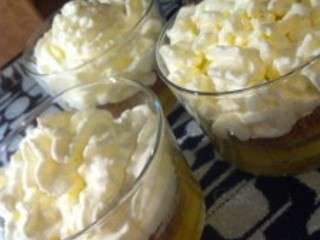 Espuma de citron sur lit de lemon curd au spéculoos