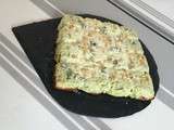 Frittata courgettes roquefort