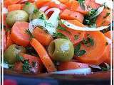 Salade de carottes aux olives façon oriental