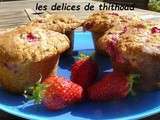 Enormes muffins aux fraises