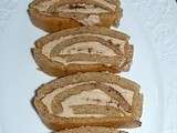 Roulé de pain d'épices au foie gras et figue