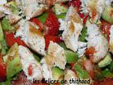 Salade printanière fraises-poulet
