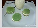 Macarons Pistaches - Mousse chocolat blanc