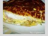 Tarte courgettes - chèvre - jambon cru