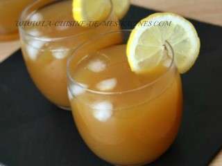 Thé glacé à la pêche Ice tea peach