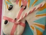 Gâteau cheval 3D pour l’anniversaire de ma fille