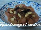 Tajine de coings à l'eau de rose