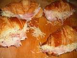 Croissants au jambon