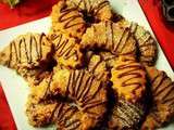 Biscuits en forme de croissants aux amandes et cacao (sans oeufs)