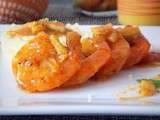 Crevettes epicees a l’orange