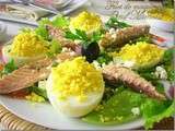 Filet de maquereau et oeuf mimosa