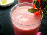 Milkshake Fraise - Lait de coco