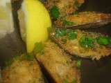 Moules gratinées à l'ail et au persil