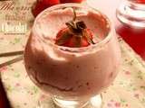 Mousse fraises et chocolat blanc {sans oeufs}