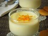 Petites crèmes à l'orange (sans oeufs)