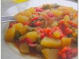 Ratatouille de Poivrons, tomates et pommes de terre... en toute simplicité