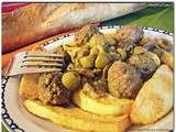 Tajine olives (Zitoune), Kefta et pommes de terre
