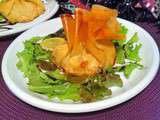 Aumônière au saumon frais et saumon fumé Labeyrie