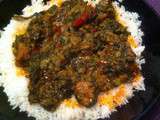 Borokhé sauce arachide et épinard