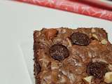 Brownie au chocolat (noix et amandes)