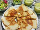 Quesadillas express dinde fromage curry
