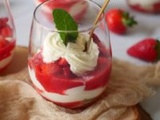 Verrines (tiramisu) fraises mascarpone