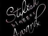 Merci chris pour le Stylish blogger Award