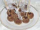Cake pops croquantes à la pâte à tartiner