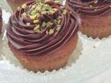 Cupcakes pistache, chocolat