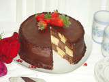Gâteau Damier au chocolat,vanille - 1001 délices de Houria