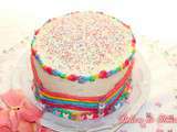 Rainbow cake ou gâteau arc-en-ciel