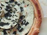 Tarte chèvre aubergine