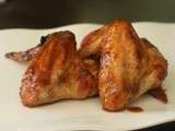 Menu du week-end : ailes de poulet caramélisées et coulant au chocolat et framboises