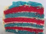 American flag rainbow cake