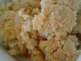 Crumble pommes/noisette farine epeautre
