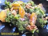 Fleurettes de brocolis en salade vitaminee