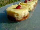 Mini cheese cakes citron cramberries