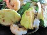 Pates aux crevettes a l'asiatique message important concernant le cook'in de demarle