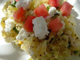 Salade courge spaghetti quinoa