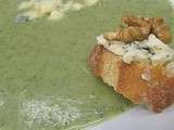 Veloute brocolis roquefort noix au cook'in ou a la casserole