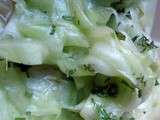 Tagliatelles de Courgettes en salade