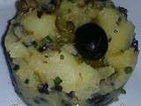 Écrasée de pommes de terre aux câpres et olives noires