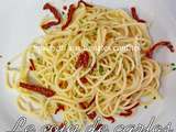 Spaghetti aux tomates confites
