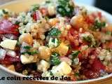 Salade de quinoa au fêta, à la menthe et à l'érable