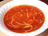 Soupe tomates et vermicelle