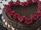 Layer Cake St Valentin chocolat/praliné